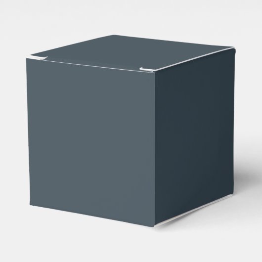 Charcoal Gray Classic Favor Box Geschenkschachtel (Vorderseite)