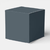Charcoal Gray Classic Favor Box Geschenkschachtel (Rückseite)