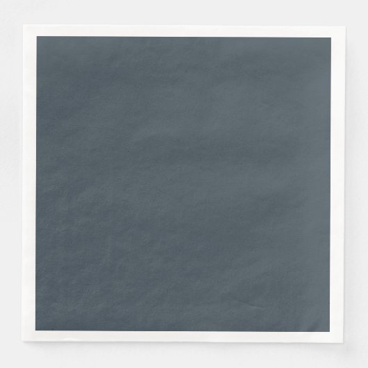 Charcoal Gray Dinner Paper Napkin Serviette (Vorderseite)