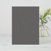 Charcoal Gray Einladung (Stehend Vorderseite)