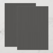Charcoal Gray Einladung (Vorne/Hinten)