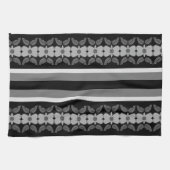 Charcoal Gray Flows Geschirrtuch (Horizontal)