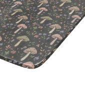 Charcoal Gray Fungi Modern Rustic Earthy Gift Schneidebrett (Ecke)