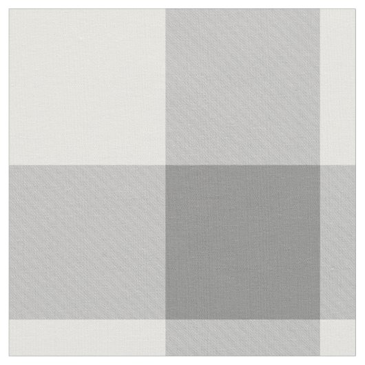 Charcoal Gray Gingham Pattern Fabric Stoff (Nahaufnahme)