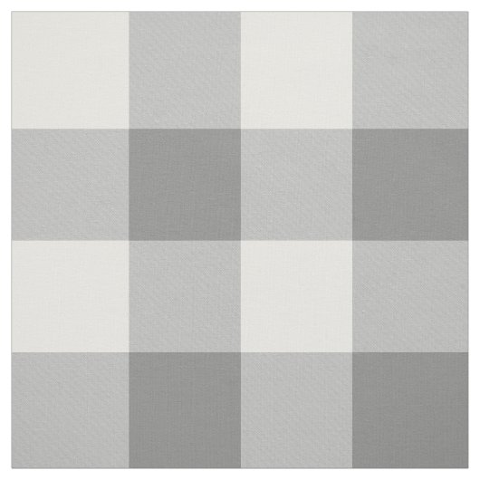 Charcoal Gray Gingham Pattern Fabric Stoff (Muster)