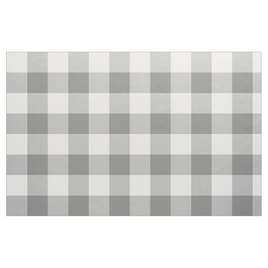 Charcoal Gray Gingham Pattern Fabric Stoff (Fat Quarter (45,7 x 55,9 cm))