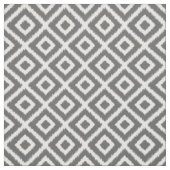 Charcoal Gray Ikat Diamonds Stoff (Muster)