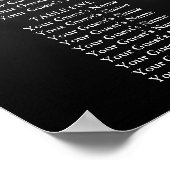 Charcoal Gray Lilie Lights | Sitzdiagramm Poster (Ecke)