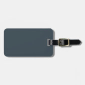 Charcoal Gray Luggage Tag Gepäckanhänger (Vorderseite horizontal)