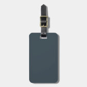 Charcoal Gray Luggage Tag Gepäckanhänger (Vorderseite vertikal)