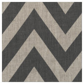 Charcoal Gray Moderne Zickzack große Größe Stoff (Nahaufnahme)
