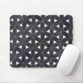 Charcoal Gray Mosaic | Blume des Lebensverlaufs Mousepad (Mit Mouse)