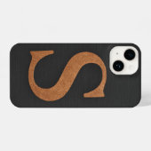 “Charcoal Gray Phone Cover with Center Trendy iPhone Hülle (Rückseite (Horizontal))