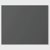 Charcoal Gray Plain Solid Color  Geschenkpapier (Flach)