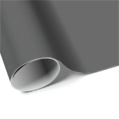 Charcoal Gray Plain Solid Color  Geschenkpapier (Rolleneckpunkt)