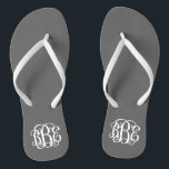 Charcoal Gray Preppy Script Monogram Badesandalen<br><div class="desc">BITTE KONTAKTIEREN SIE MICH VOR DER BESTELLUNG MIT IHREN MONOGRAMM-INITIALEN IN DIESER BESTELLUNG: ERSTE, LETZTE, MITTLERE. Ich werde Ihre Monografie anpassen und Ihnen den Link zu bestellen. Bitte warten Sie bis ich Ihnen den Link mit Ihrem individuellen Design geschickt habe. Niedliche Preppy drehe Sandalen personalisiert mit einem benutzerdefinierten Skript-Monogramm drehen....</div>