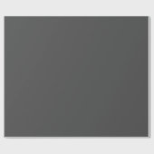 Charcoal Gray Solid Color | Classic | elegant Geschenkpapier (Flach)