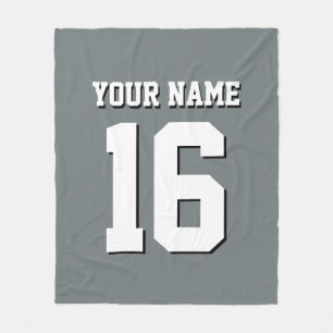 Charcoal Gray Sports Jersey Team Jersey Fleecedecke