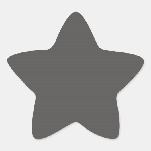 Charcoal Gray Star Sticker (Vorderseite)
