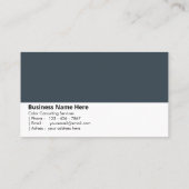 Charcoal Gray | "Stärke und Stabilität" Visitenkarte (Rückseite)