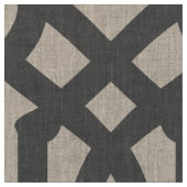 Charcoal Gray Trellis Große Skala Stoff (Nahaufnahme)