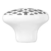 Charcoal Gray Trellis Keramikknauf (Seitenansicht)