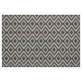 Charcoal Gray Tribal Ikat Zickzack Stoff (Fat Quarter (45,7 x 55,9 cm))