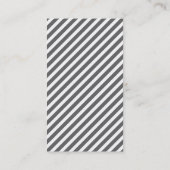 Charcoal Gray Vintag Anchor Vertikal Visitenkarte (Rückseite)