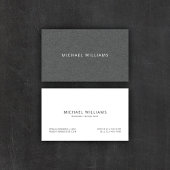 Charcoal Gray Wool Masculine Business Cards Visitenkarte