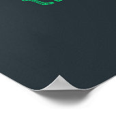 Charcoal Green Cabin Quantum Engineer Thema Poster (Ecke)