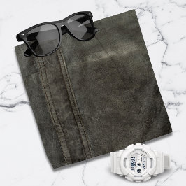 Charcoal Grunge Gray Imitats Leather Kopftuch