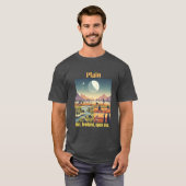 Charcoal Heather Schlicht - Flachland & offene Low T-Shirt (Vorne ganz)