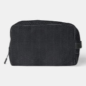 CHARCOAL HERRINGBONE WASCHBEUTEL (Rückseite)