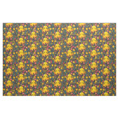 Charcoal Kawaii Octopus Floral Sea Garden Stoff (Fat Quarter (45,7 x 55,9 cm))