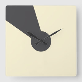 Charcoal keyhole Wall clock Quadratische Wanduhr