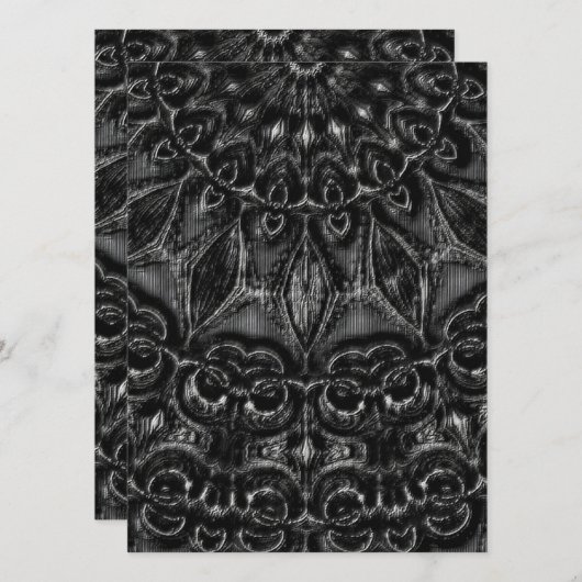 Charcoal Mandala (Vorne/Hinten)