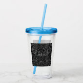 Charcoal Mandala Acryltrinkbecher (Rückseite)