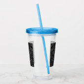 Charcoal Mandala Acryltrinkbecher (Links)