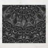 Charcoal Mandala Alkoholflaschenetikett (Einzelnes Label)