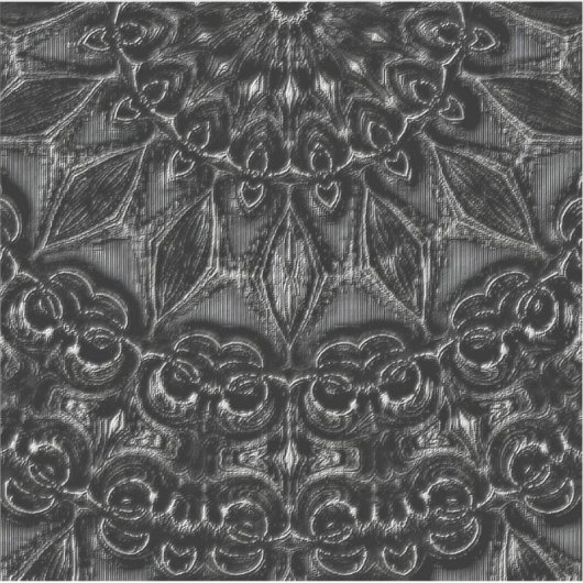Charcoal Mandala Aufkleber (Vorderseite)