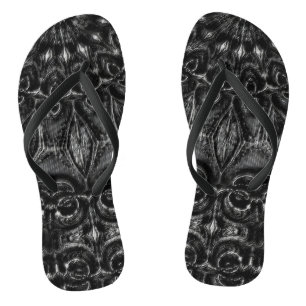 Charcoal Mandala Badesandalen