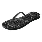 Charcoal Mandala Badesandalen (Schrägansicht)