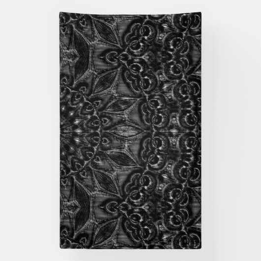 Charcoal Mandala Banner (Vertikal)