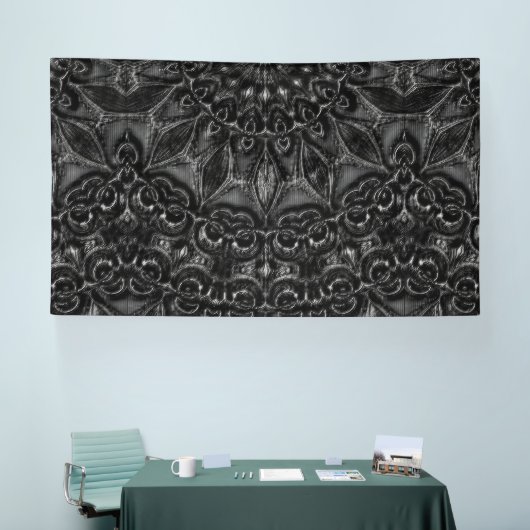 Charcoal Mandala Banner (Messe)