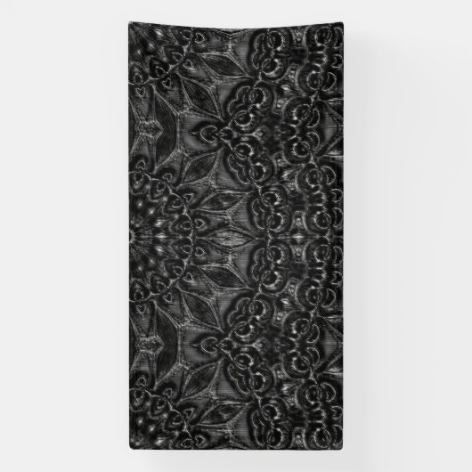 Charcoal Mandala Banner (Vertikal)