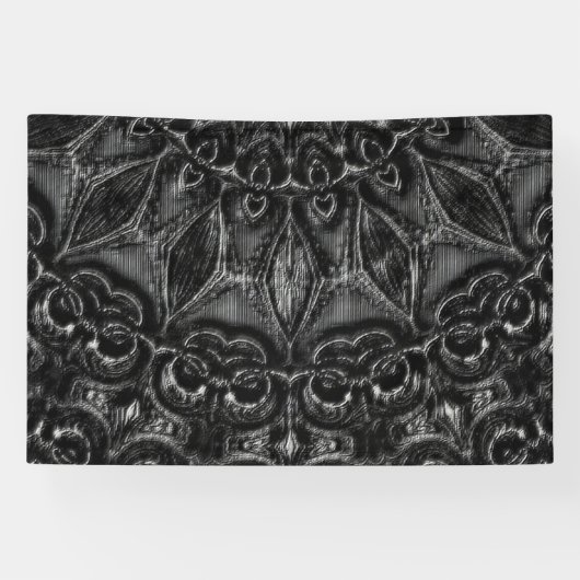 Charcoal Mandala Banner (Horizontal)