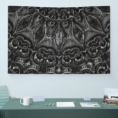 Charcoal Mandala Banner (Messe)