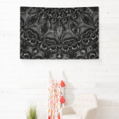 Charcoal Mandala Banner (InSitu)
