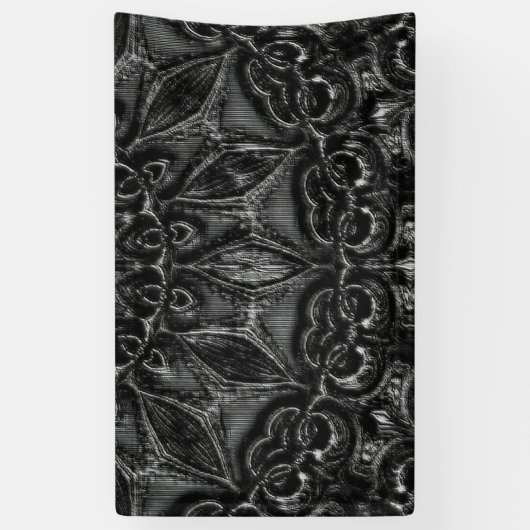 Charcoal Mandala Banner (Vertikal)