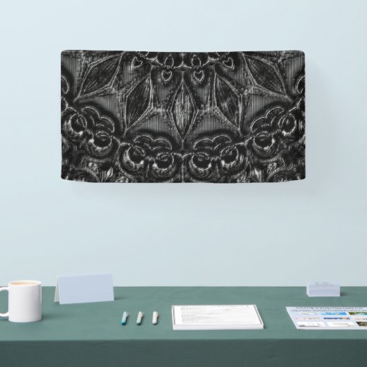 Charcoal Mandala Banner (Messe)
